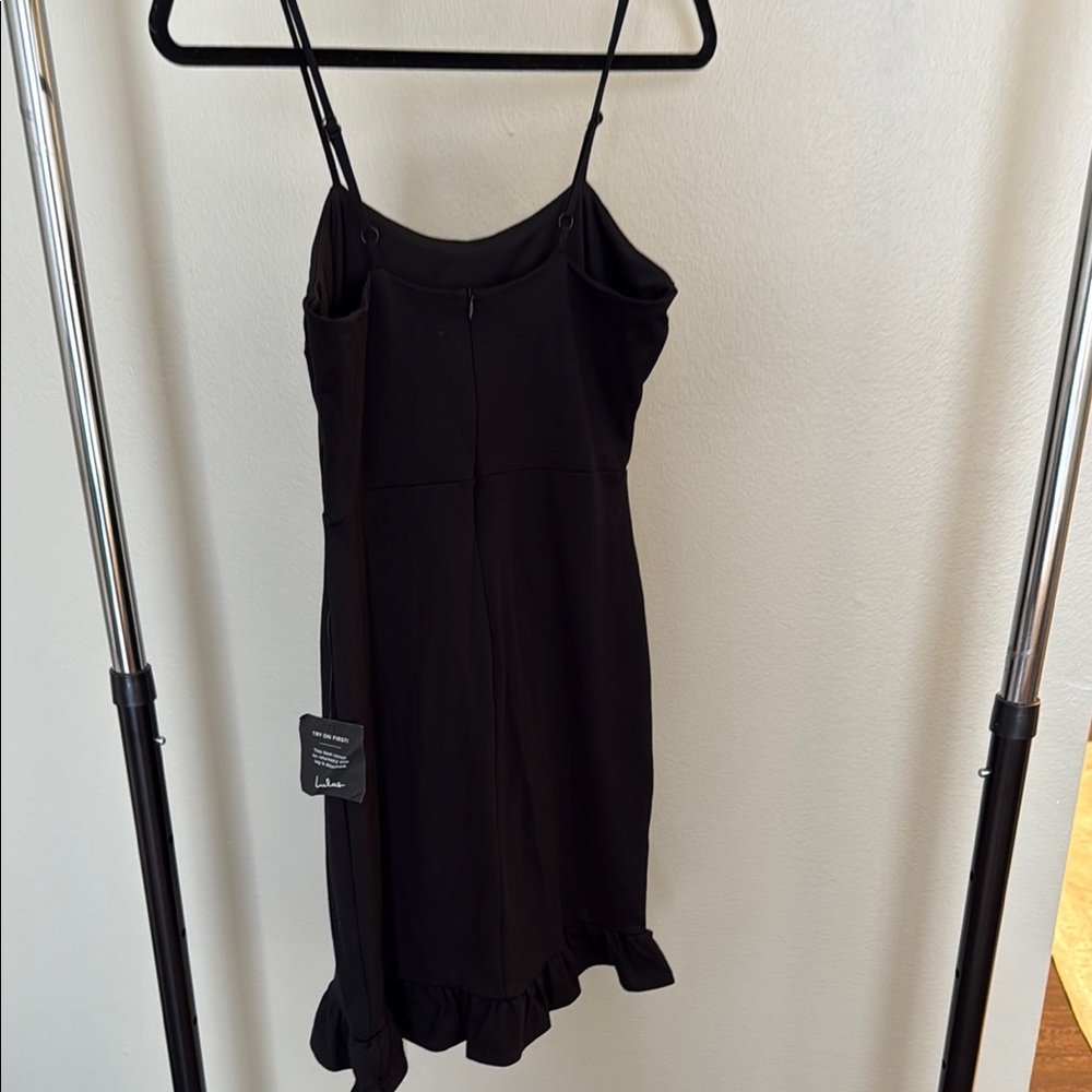 Lulu's Black Ruffled Mini Dress - Picture 4 of 4
